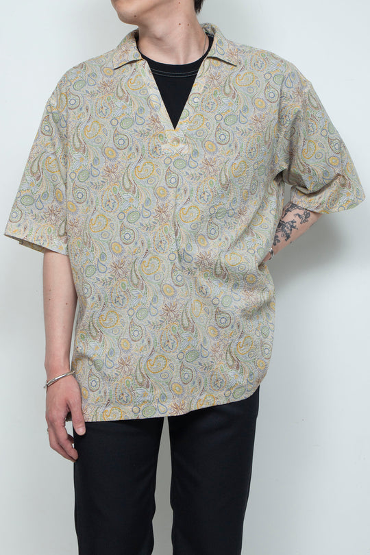 "HOME" Relax Pullover Shirt PAISELY