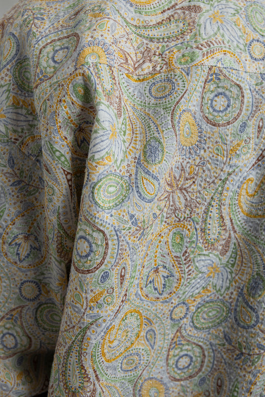 "HOME" Relax Pullover Shirt PAISELY