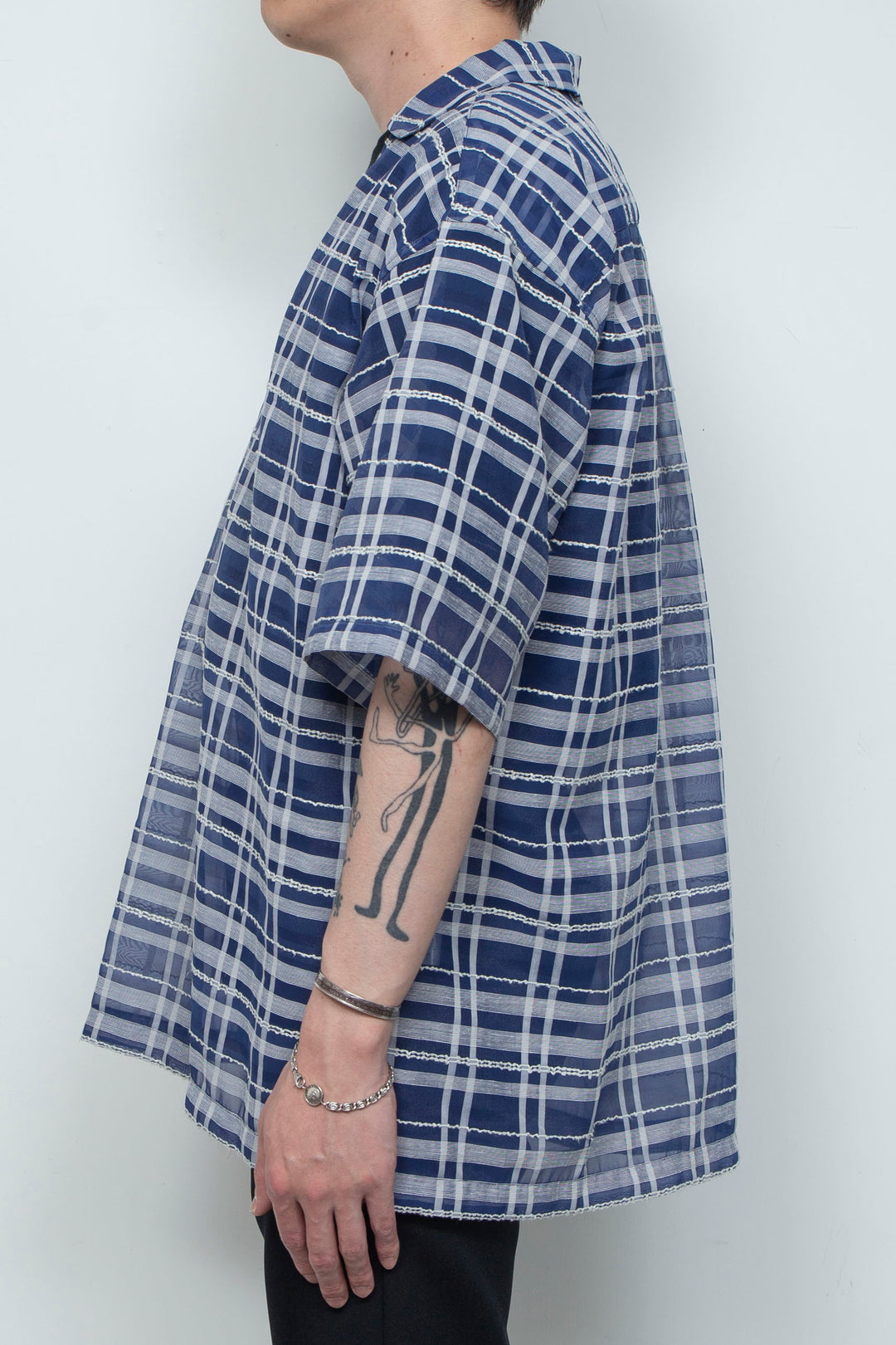 "HOME" Relax Pullover Shirt BLUE