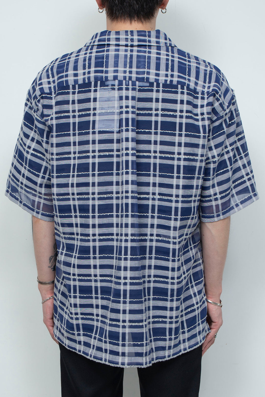 "HOME" Relax Pullover Shirt BLUE