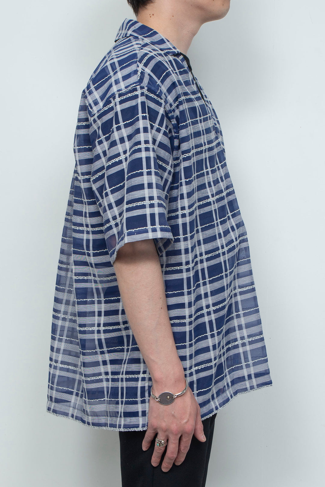 "HOME" Relax Pullover Shirt BLUE