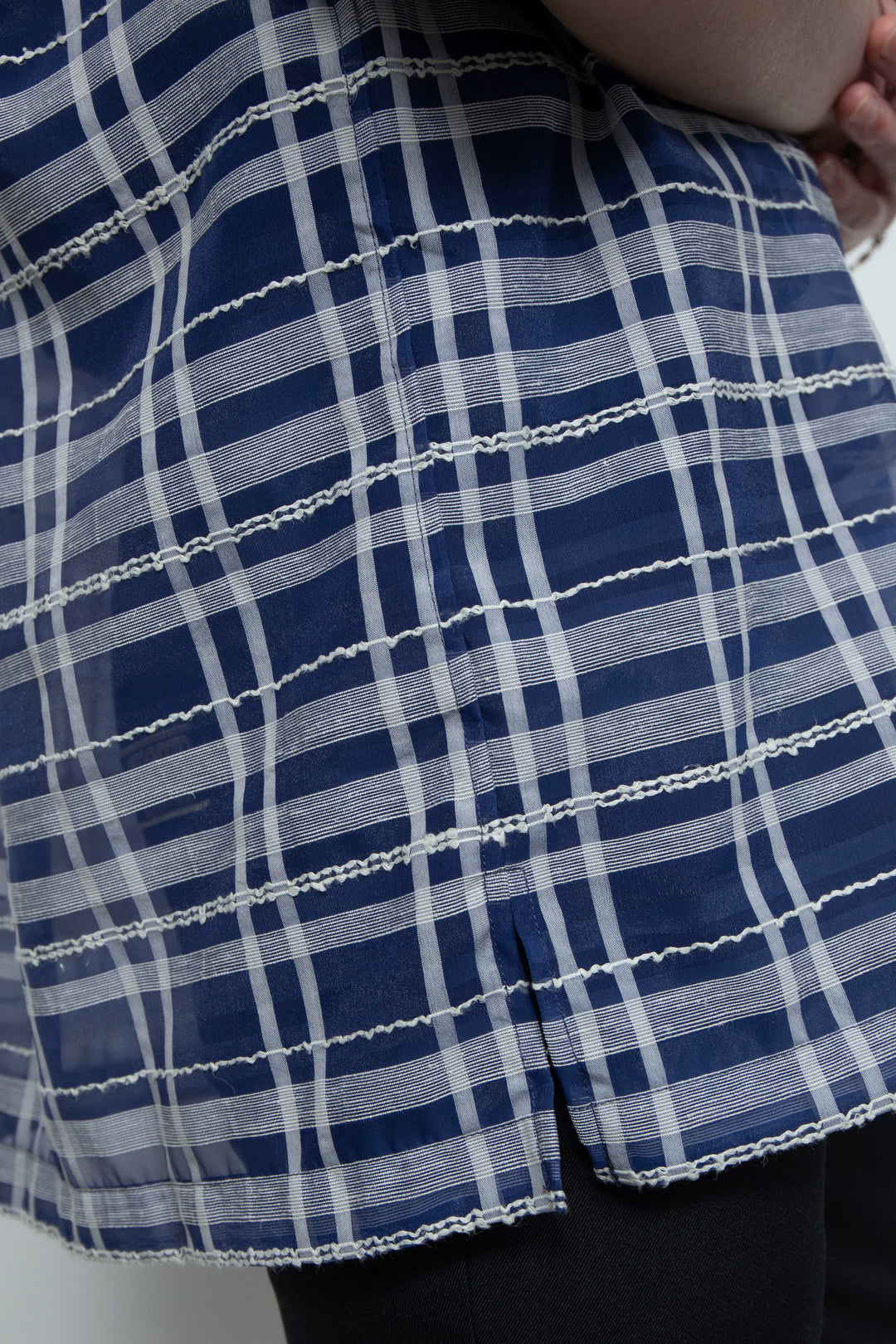 "HOME" Relax Pullover Shirt BLUE