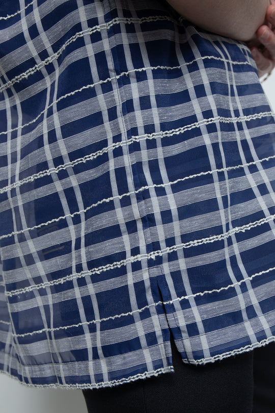 "HOME" Relax Pullover Shirt BLUE