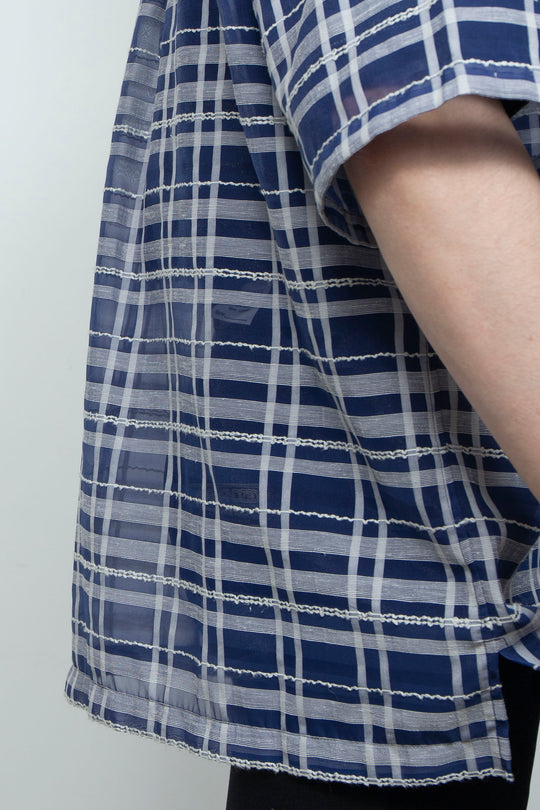 "HOME" Relax Pullover Shirt BLUE