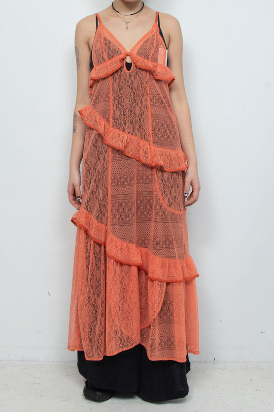 Lace Camisole Dress Orange