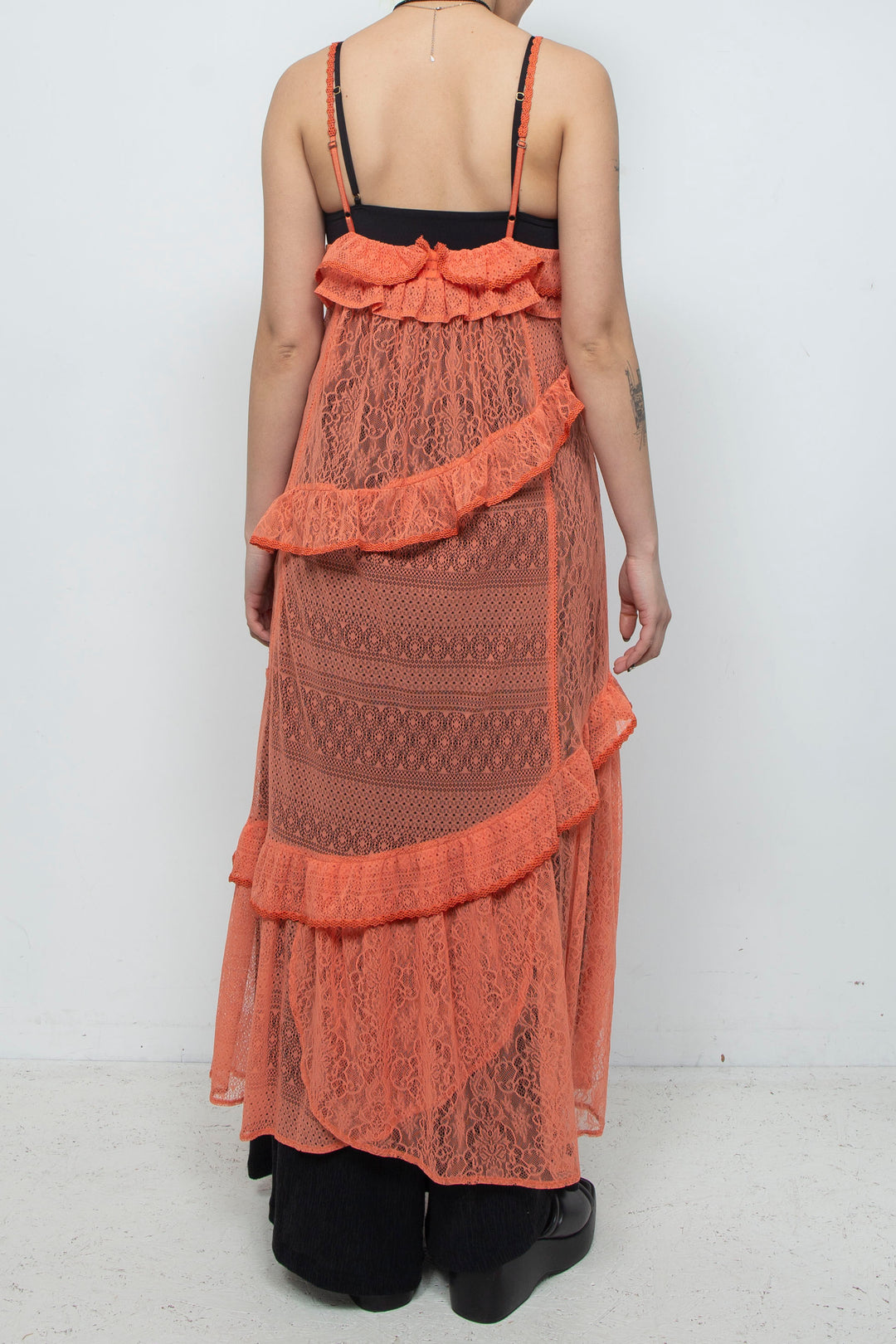 Lace Camisole Dress Orange