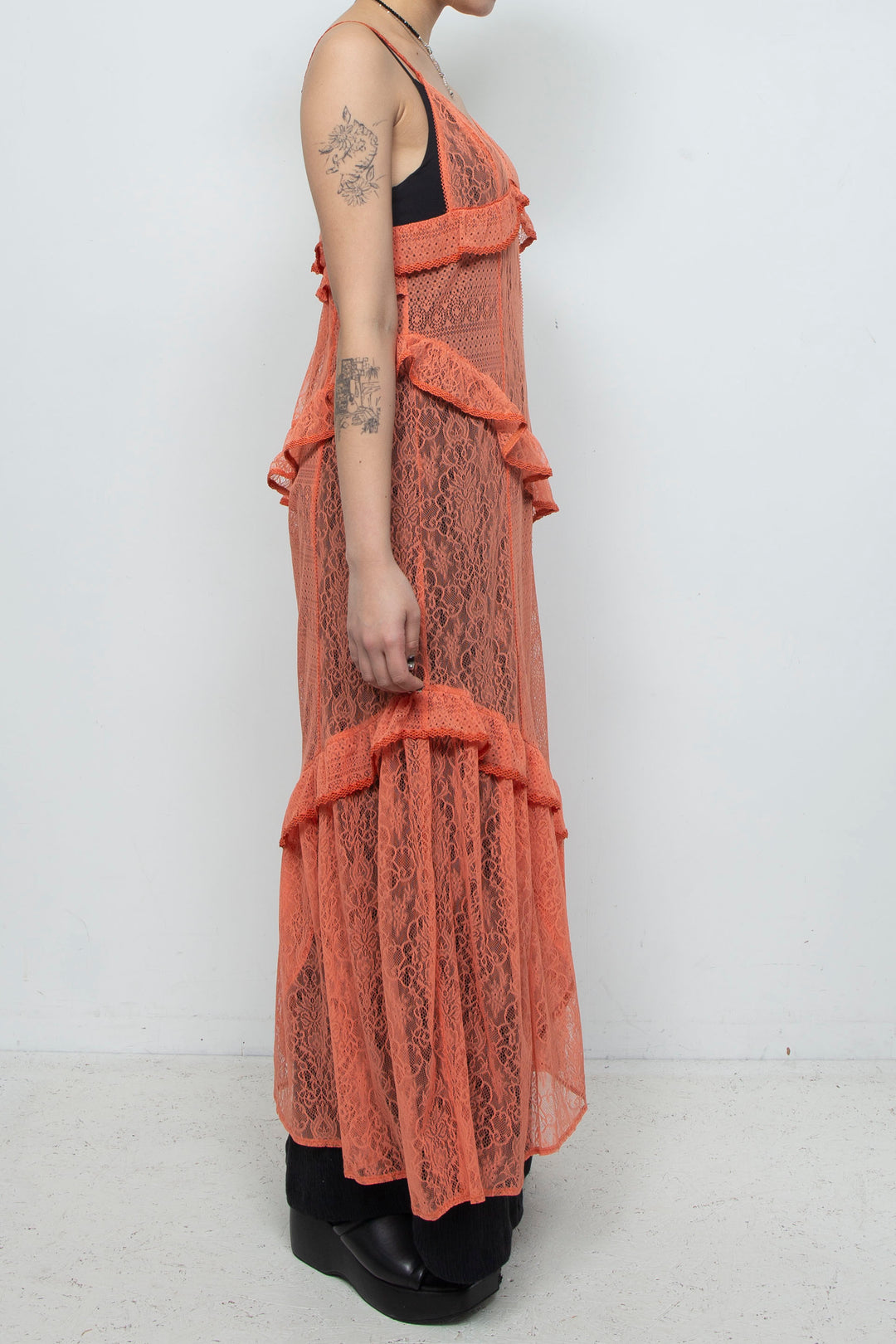 Lace Camisole Dress Orange