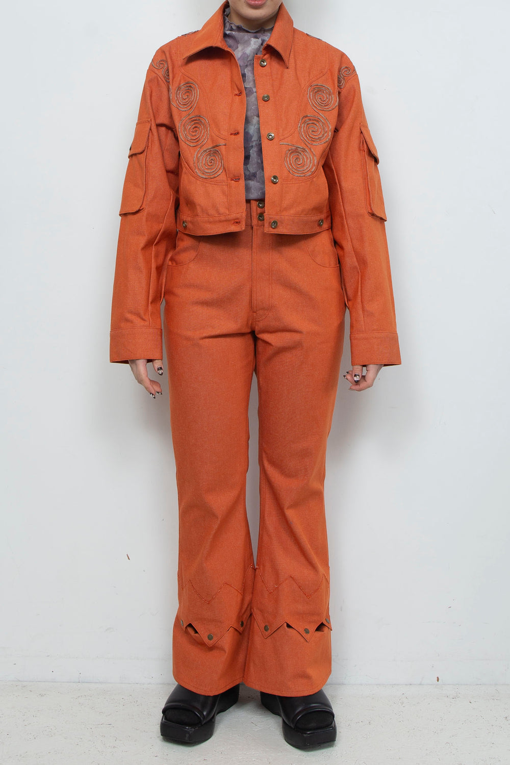 Goldfish Denim Trousers Orange