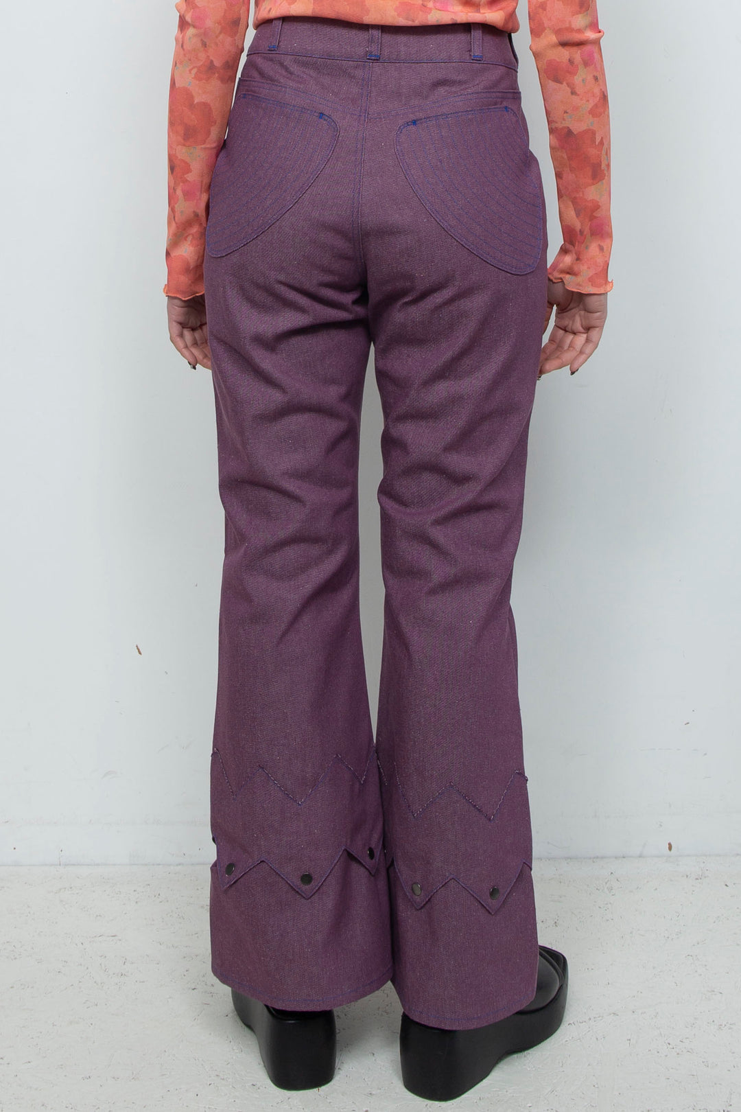 Goldfish Denim Trousers Purple