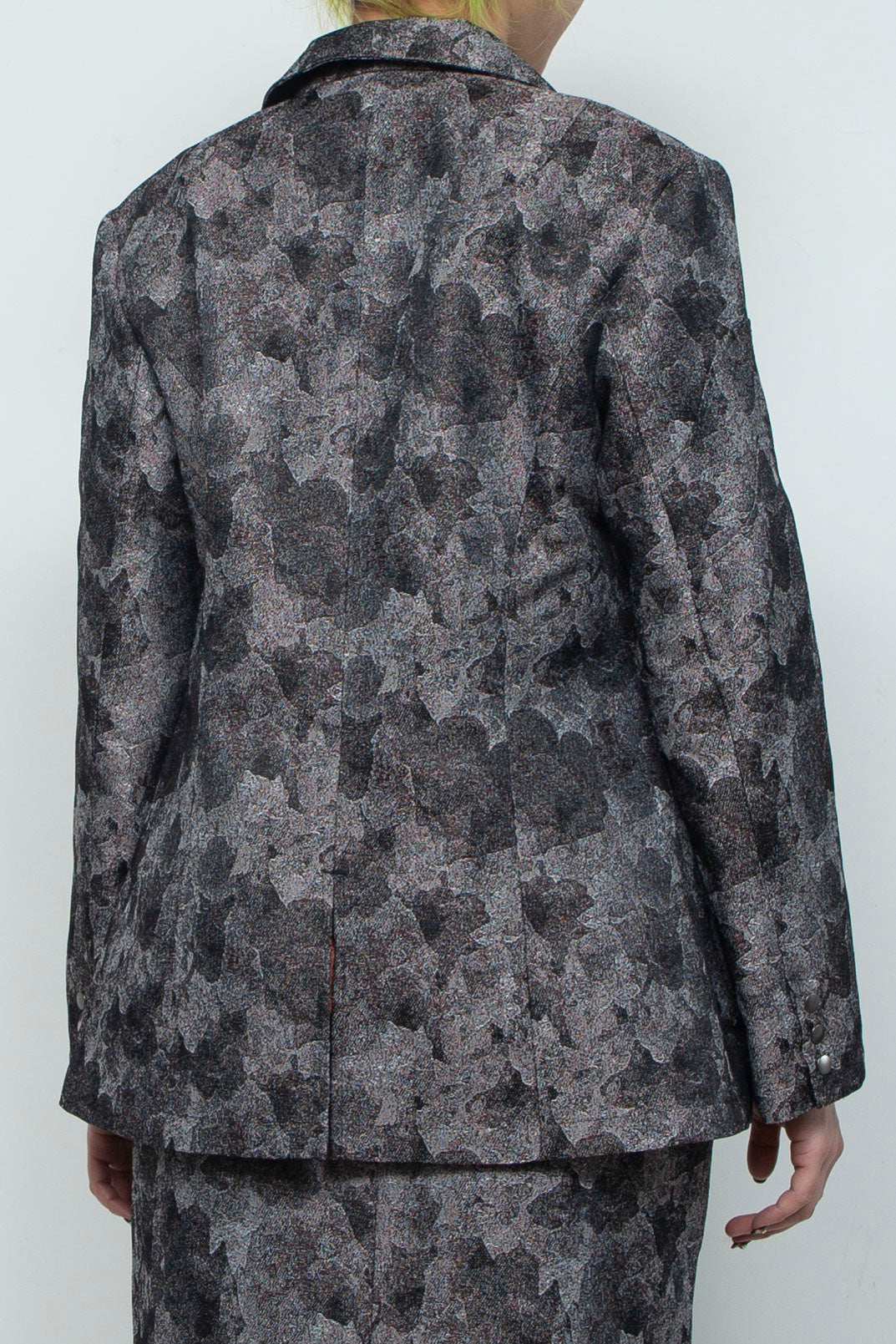 Snapdragon Floral Jacquard Jacket Grey