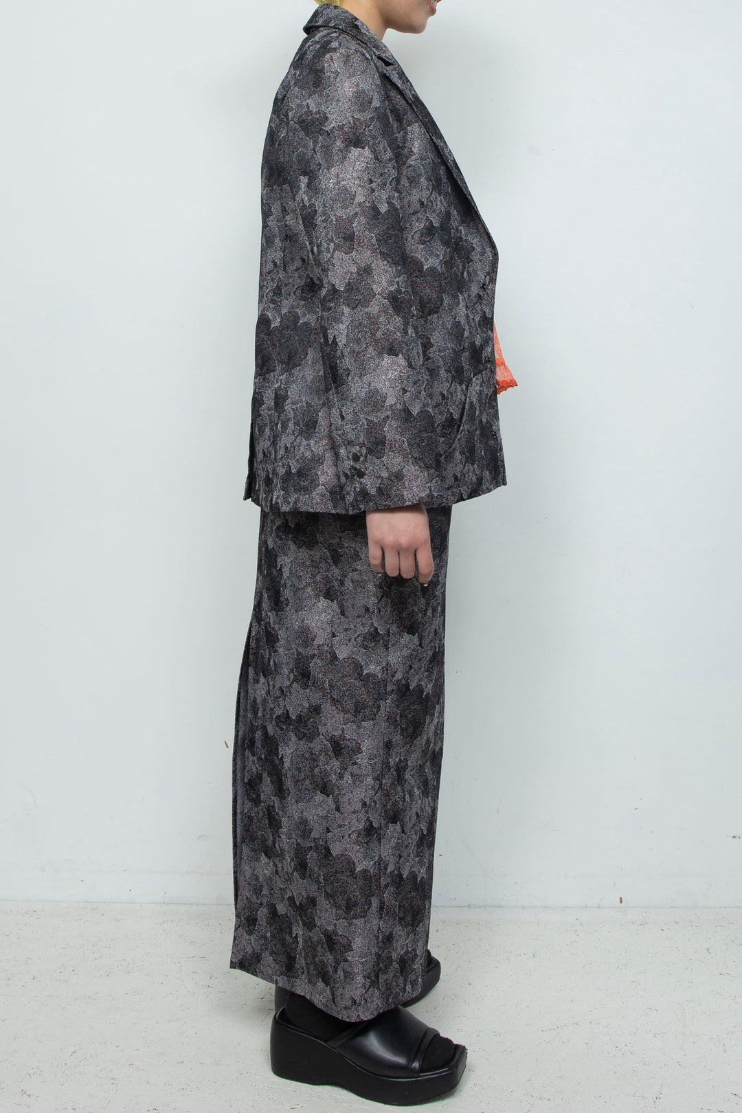 Snapdragon Floral Jacquard Jacket Grey
