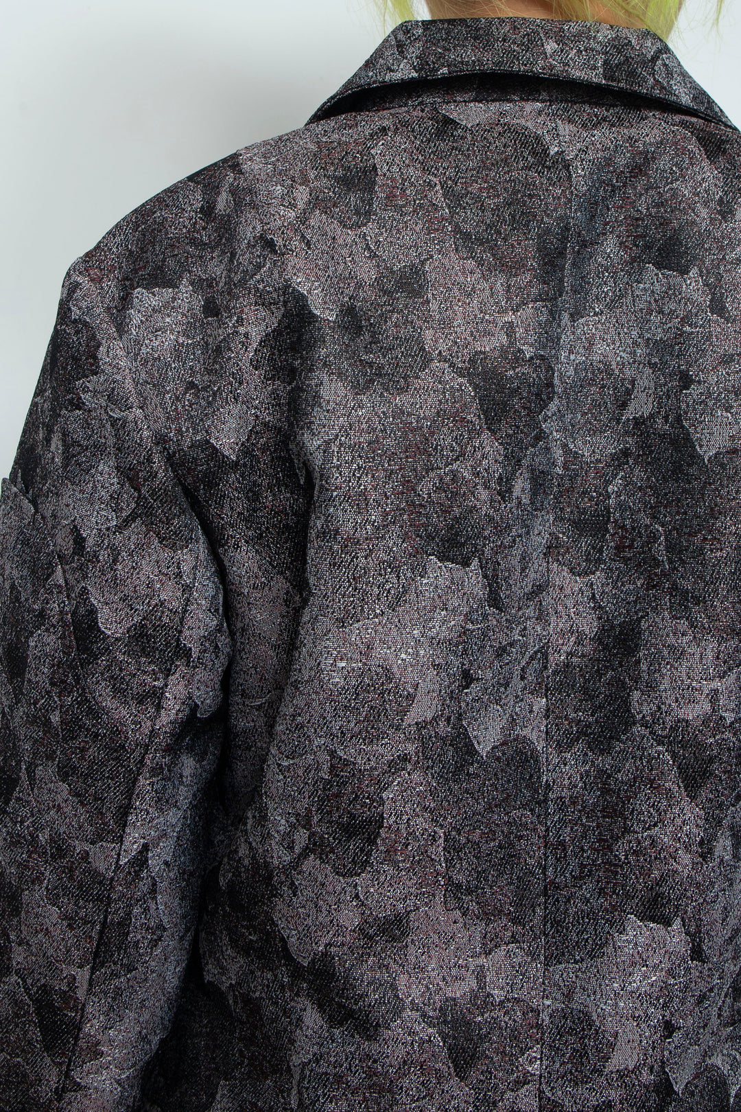 Snapdragon Floral Jacquard Jacket Grey