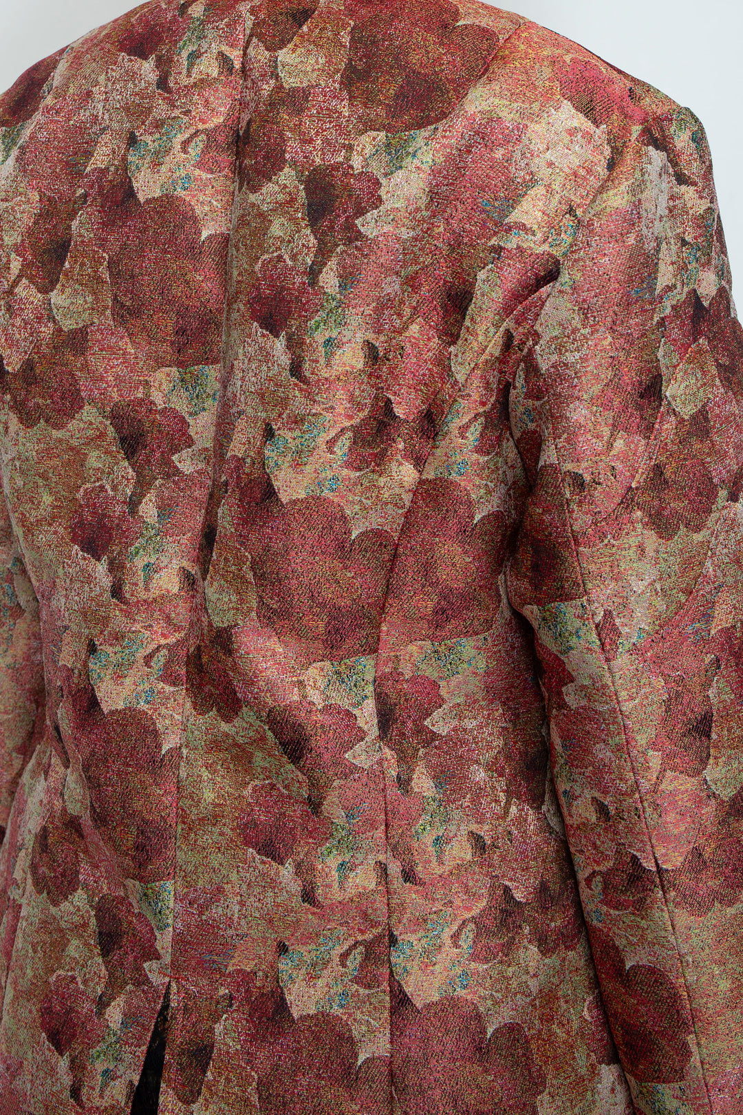 Snapdragon Floral Jacquard Jacket Red