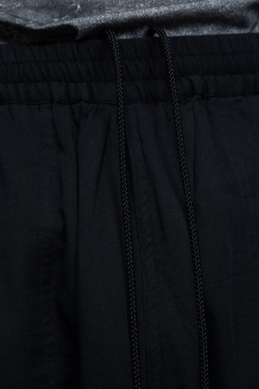 Overlap Wide Easy Pants Black