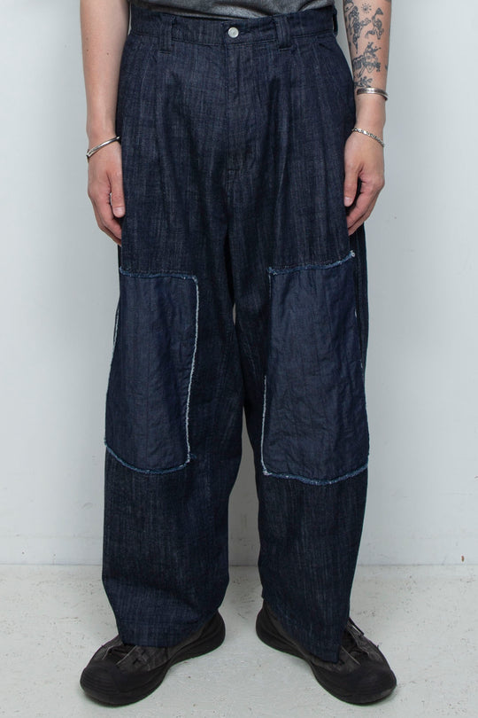 Denim 2tuck Pants Indigo Blue