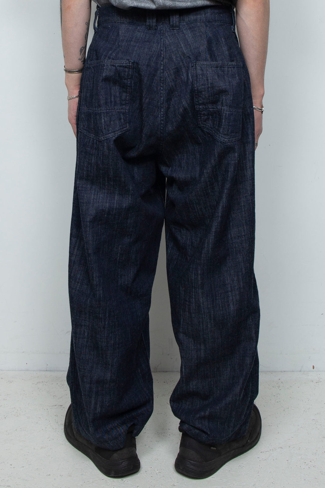 Denim 2tuck Pants Indigo Blue