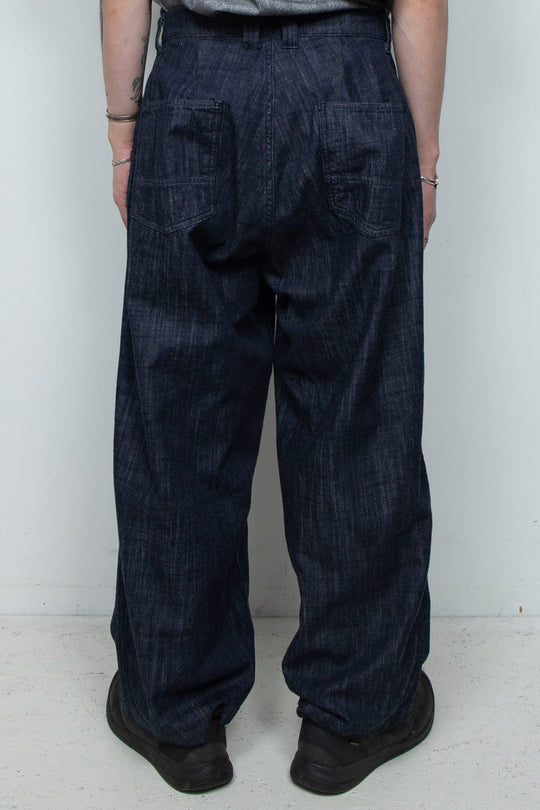 Denim 2tuck Pants Indigo Blue