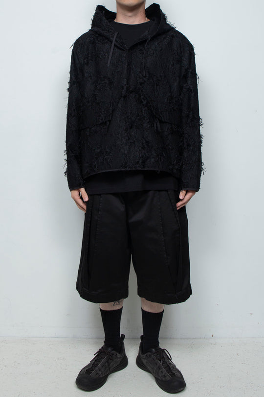 Jacquard Anorak Black