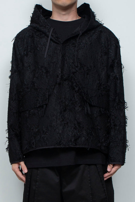 Jacquard Anorak Black