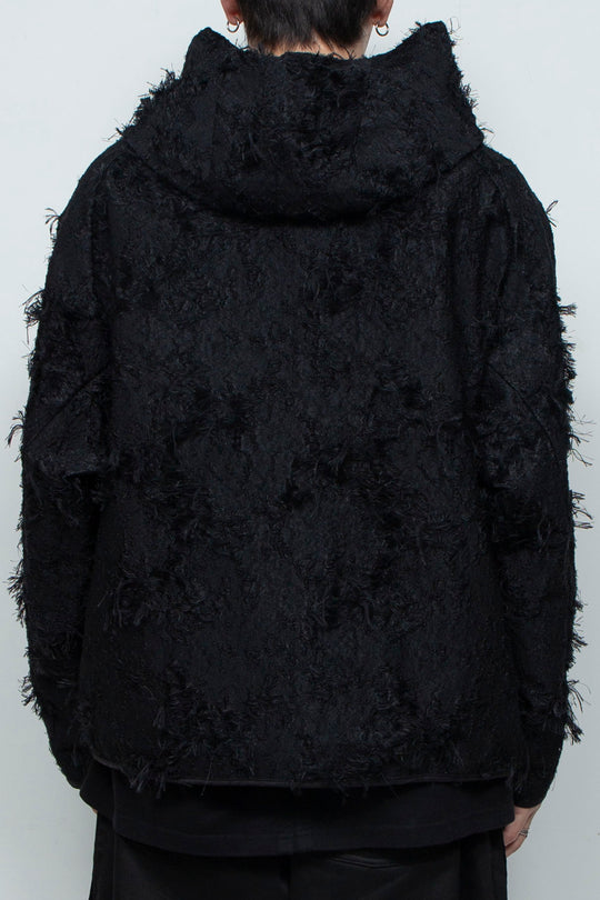 Jacquard Anorak Black