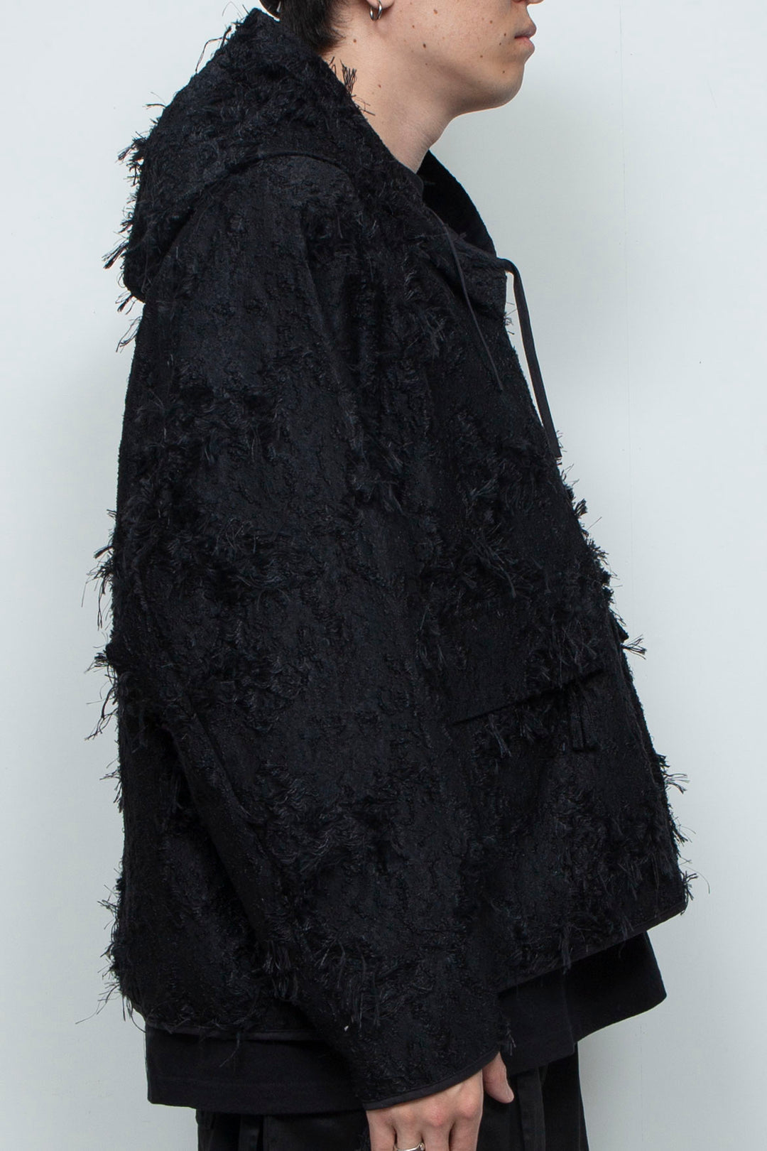 Jacquard Anorak Black