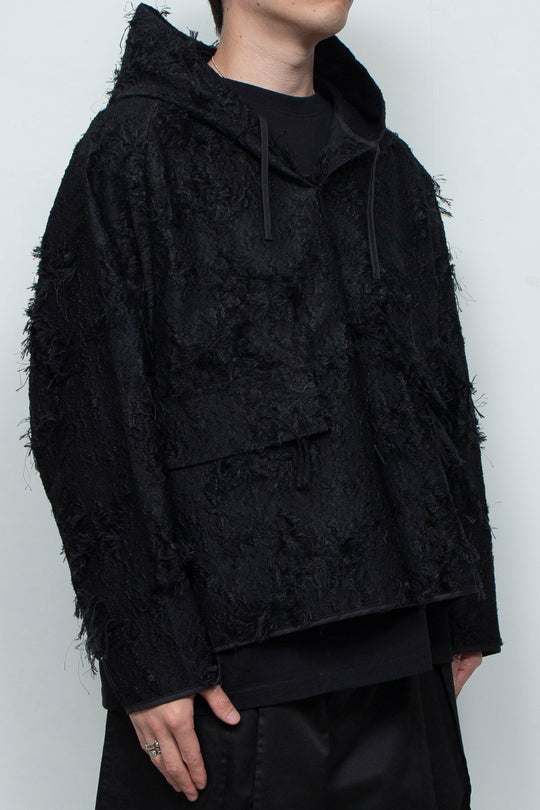 Jacquard Anorak Black