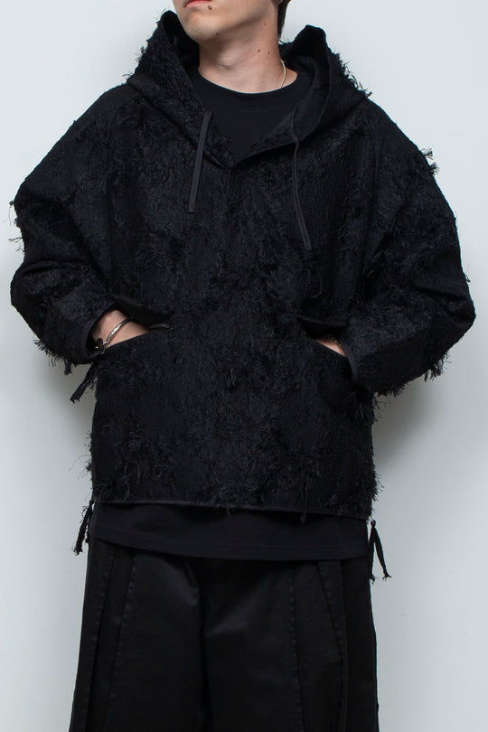 Jacquard Anorak Black