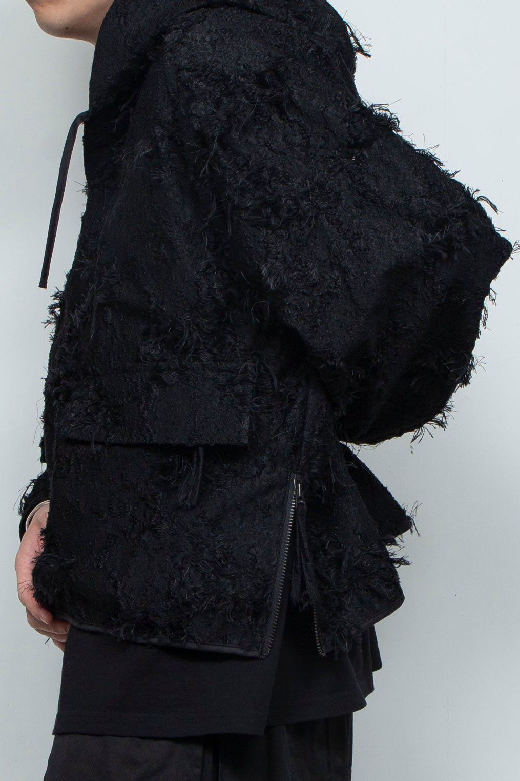 Jacquard Anorak Black