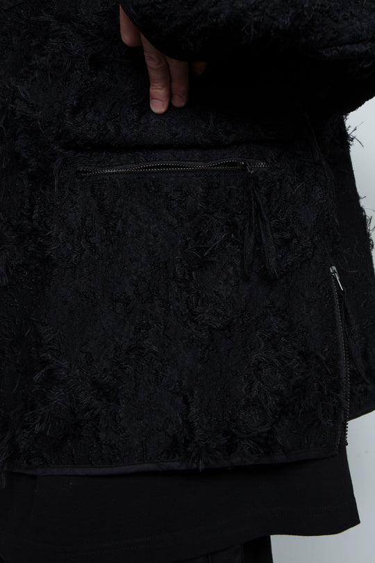 Jacquard Anorak Black