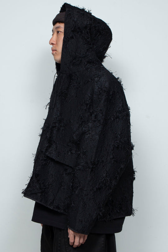 Jacquard Anorak Black