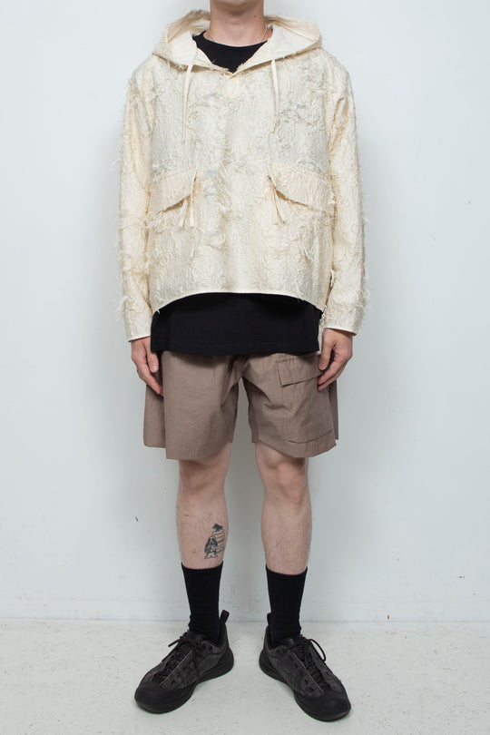 Fold Back Easy Shorts Dark Beige