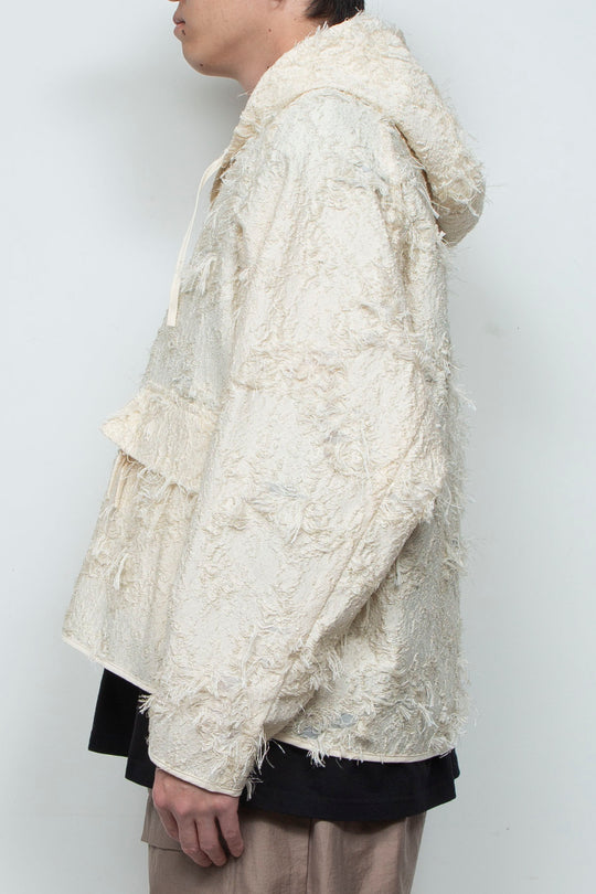 Jacquard Anorak Ivory