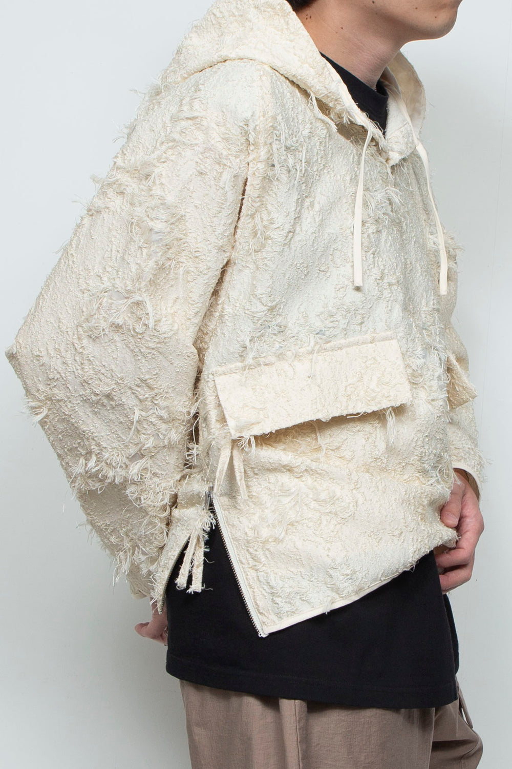 Jacquard Anorak Ivory