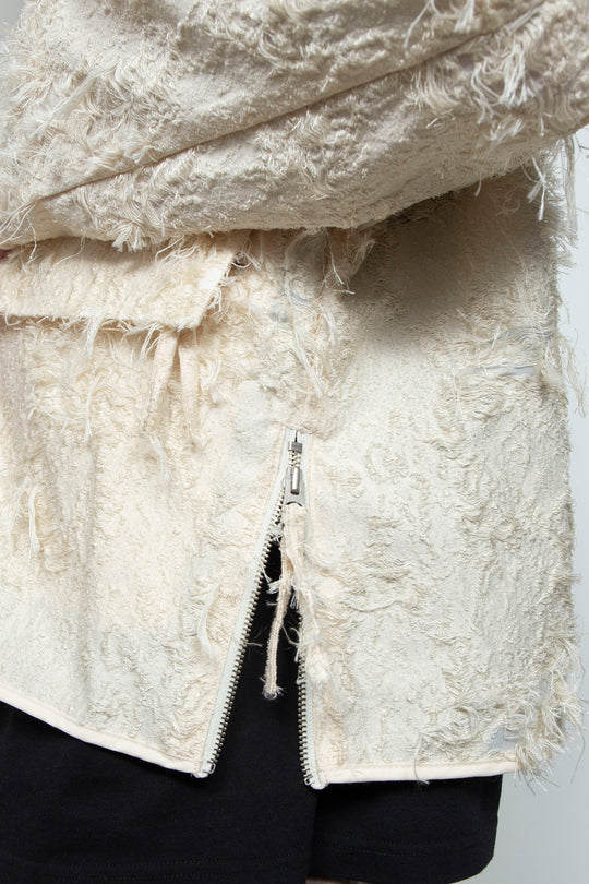 Jacquard Anorak Ivory