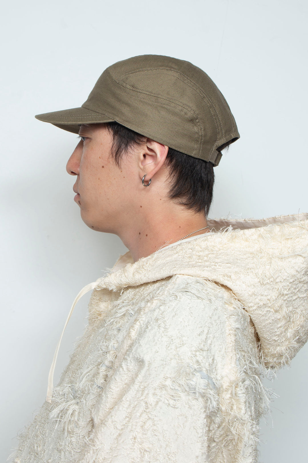 Summer corduroy Camp  Cap Olive