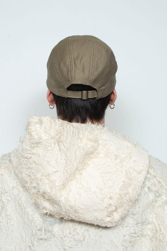 Summer corduroy Camp  Cap Olive