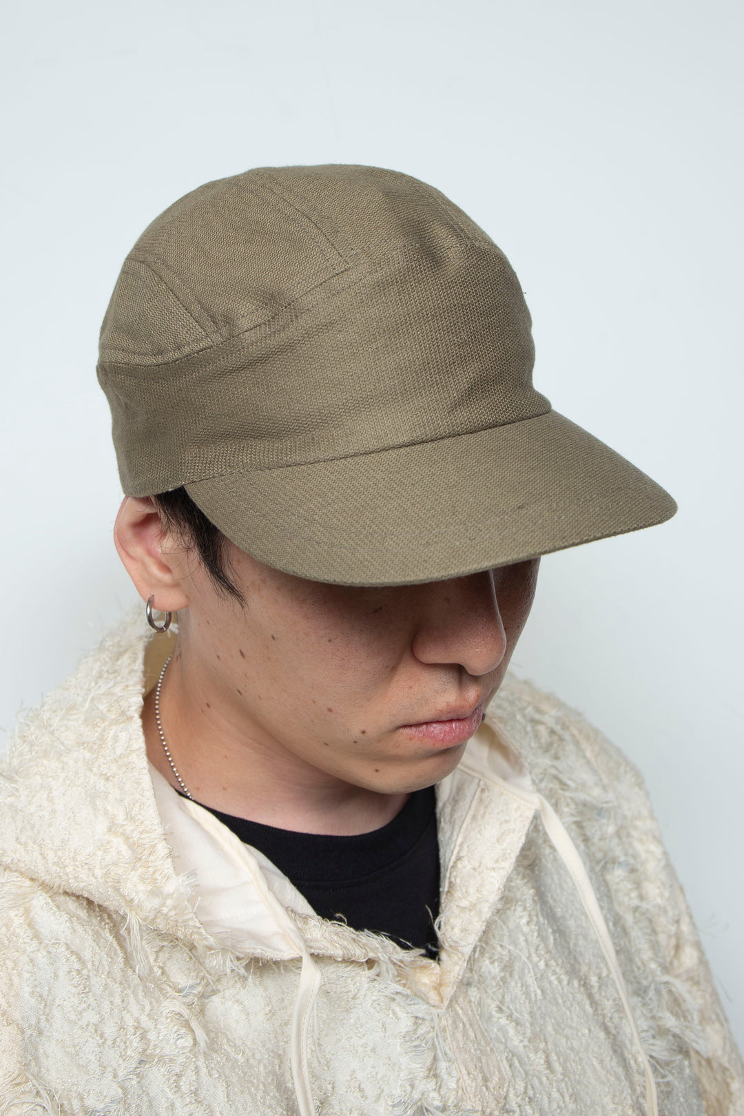 Summer corduroy Camp  Cap Olive