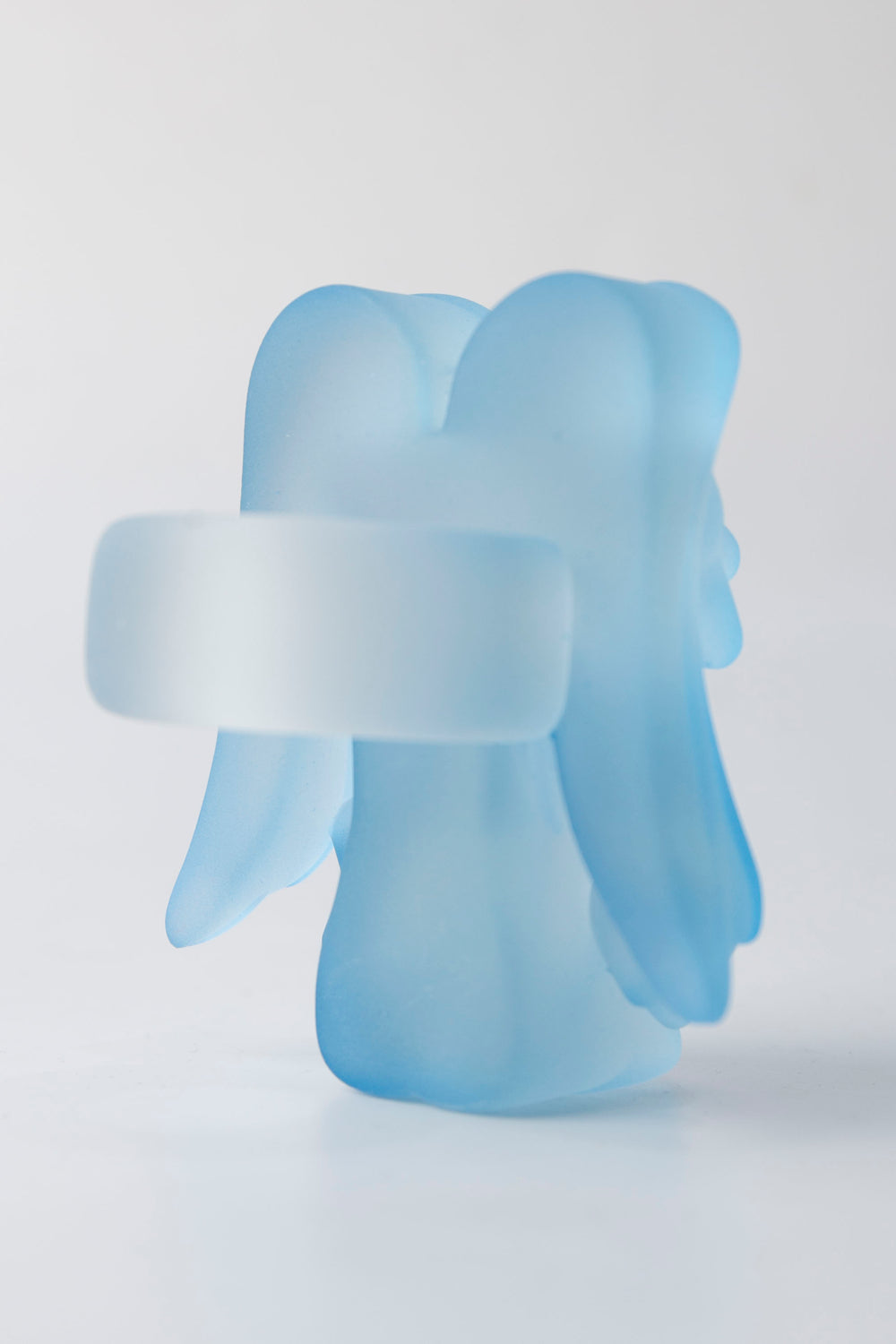 Star robot ring mat light blue 23