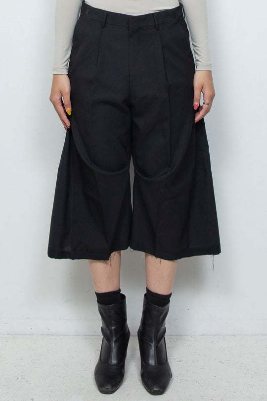 WOOL 3D SHAPE COCOON SHORTS