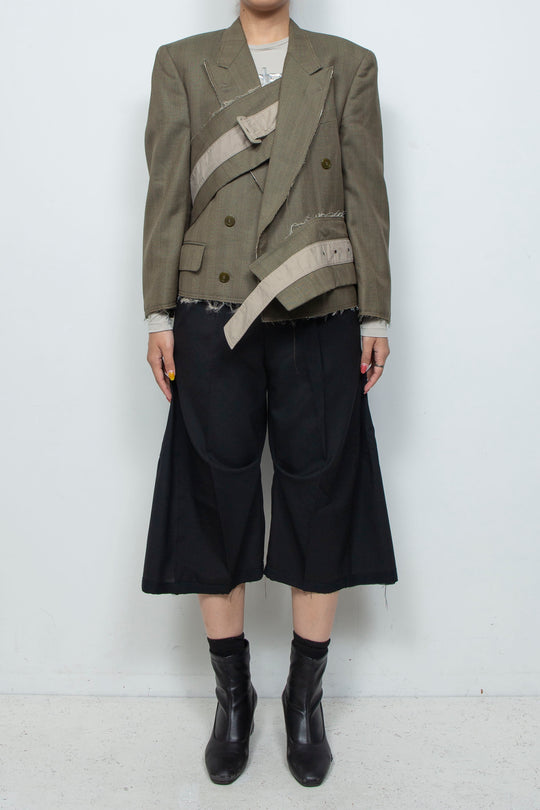 WRAPPED BELT TAILORED JACKET