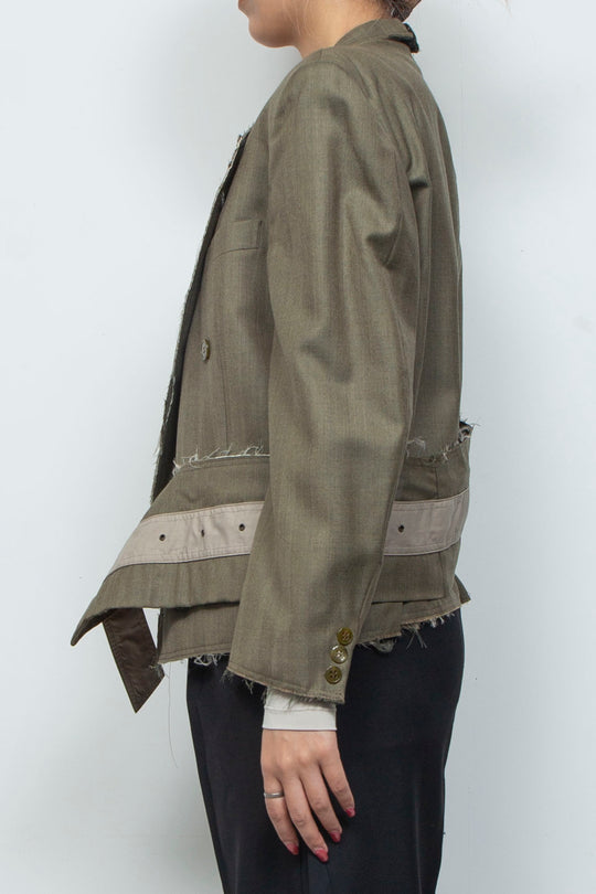 WRAPPED BELT TAILORED JACKET