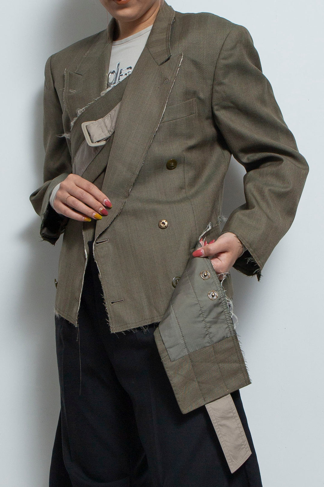 WRAPPED BELT TAILORED JACKET