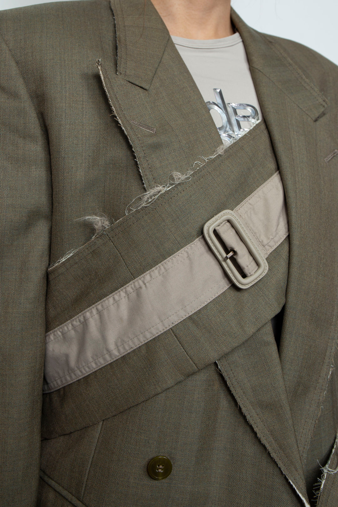WRAPPED BELT TAILORED JACKET