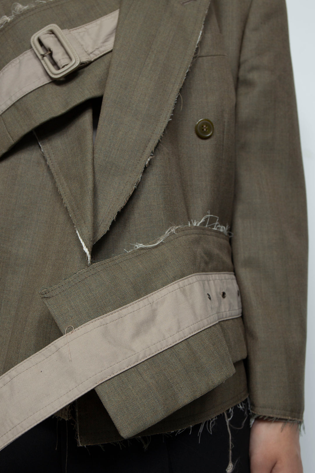 WRAPPED BELT TAILORED JACKET