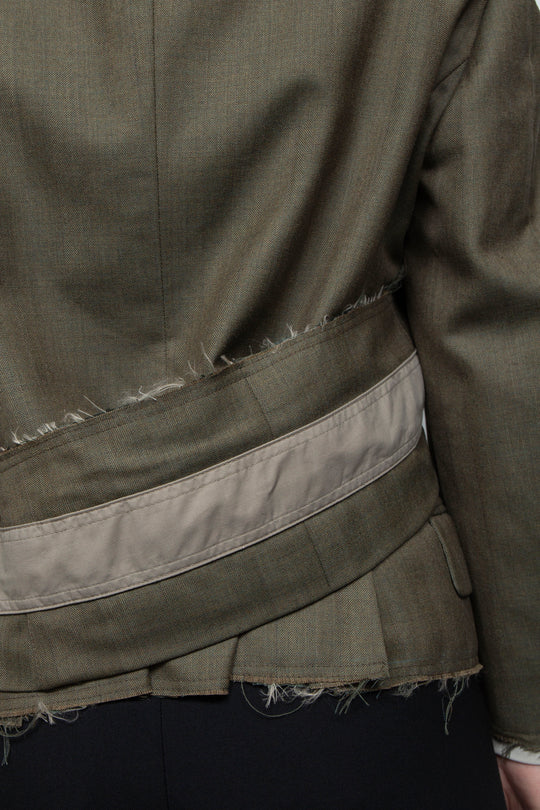 WRAPPED BELT TAILORED JACKET
