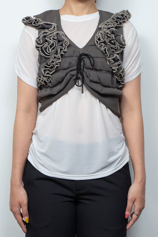 Knit TOPS Brown