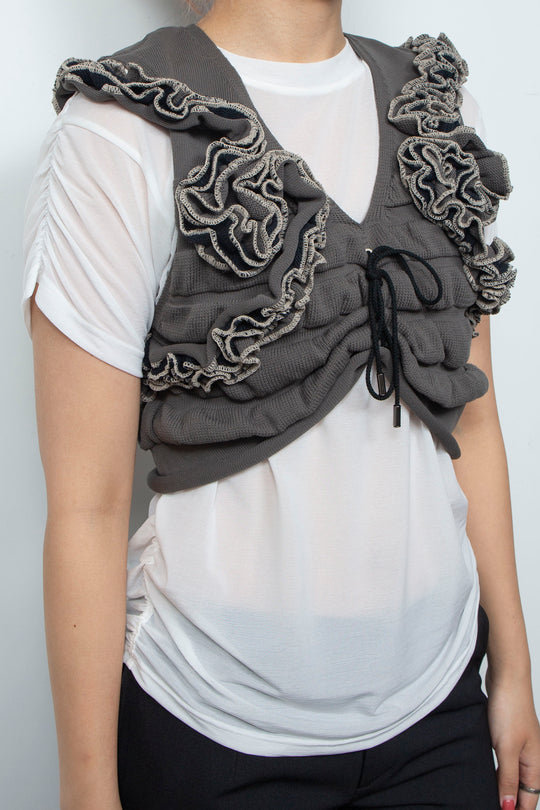 Knit TOPS Brown