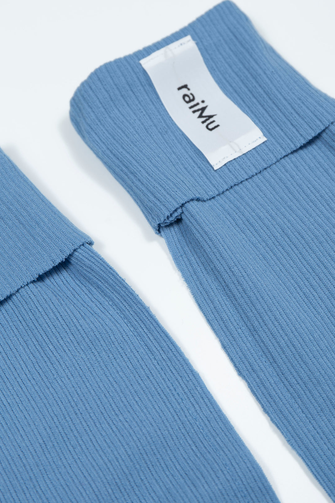 Rib Knit Arm Cover Blue