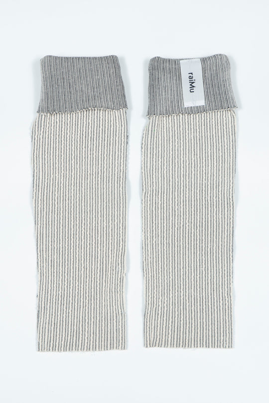 Rib Knit Arm Cover White