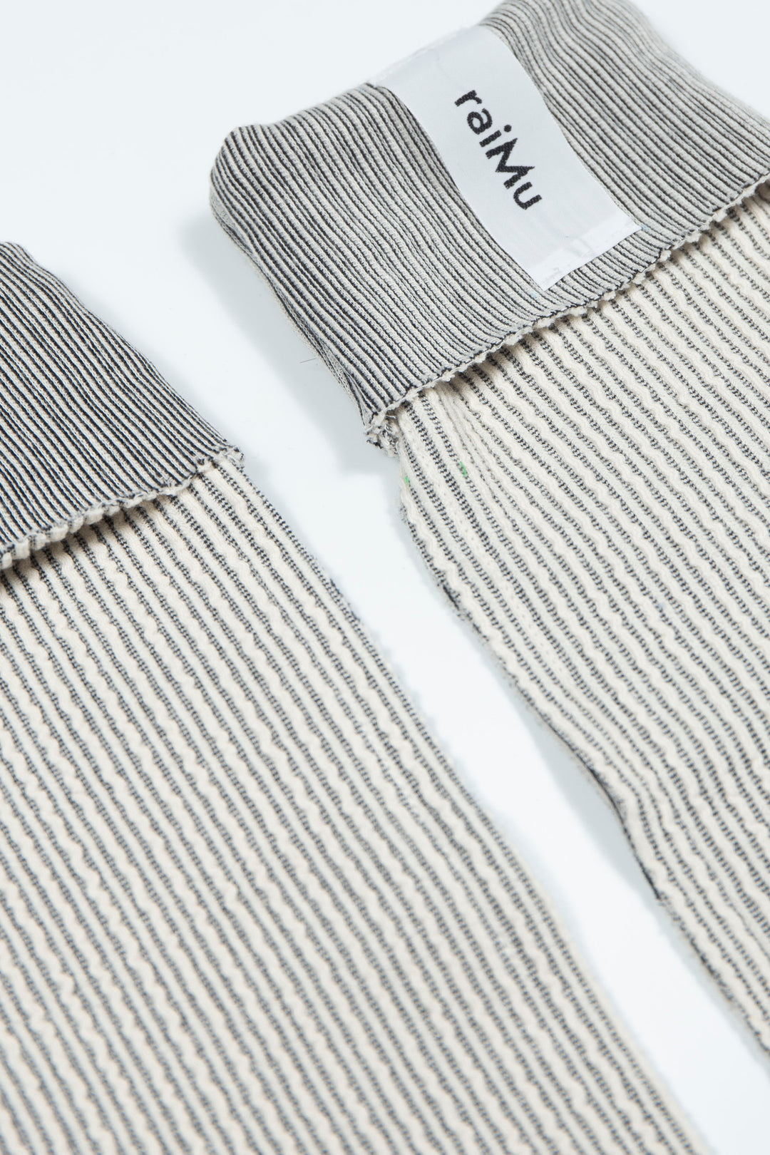 Rib Knit Arm Cover White